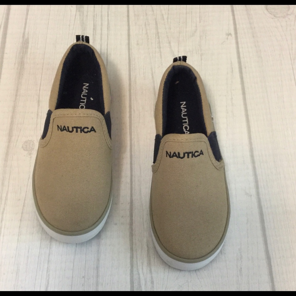 Nautical canvas slip on